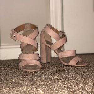 Blush Pink Heels. great quality. Worn twice.